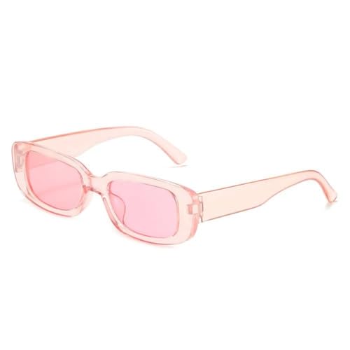 MUTYNE Retro Kleine Rechteckige Sonnenbrille UV400-Schutz Sonnenbrille Bonbonfarbene Gläser Brille Für Frauen Männer,C13 von MUTYNE