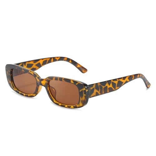 MUTYNE Retro Kleine Rechteckige Sonnenbrille UV400 Schutz Sonnenbrille Candy Farbe Linse Brille für Frauen Männer,C3 von MUTYNE