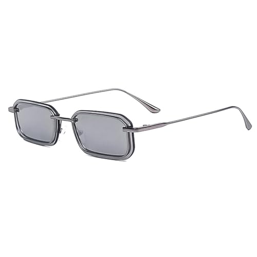 MUTYNE Retro-Punk-Sonnenbrille für Herren, quadratisch, kleiner Rahmen, Sonnenbrille, personalisierte Outdoor-Sportbrille, Sommer, UV400, C02 CA, Einheitsgröße von MUTYNE