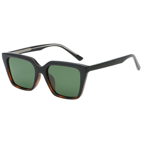 MUTYNE Sonnenbrille für Herren, Acetat, Katzenaugen-Sonnenbrille, UV400, Schwarz, Leopardengrün, Einheitsgröße von MUTYNE