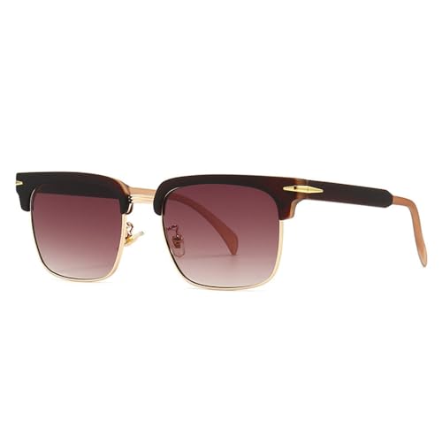 MUTYNE Sonnenbrille mit modischem Augenbrauenrahmen für Herren, moderne Sonnenbrille mit Retro-Charme, klassische Autofahrer-Sonnenbrille, UV400-Schutz, 2 von MUTYNE