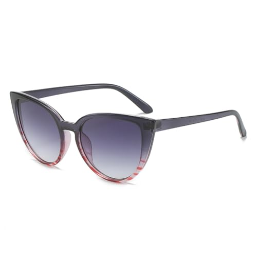 MUTYNE Vintage Grüne Katzenaugen-Sonnenbrille Damen Mode Herren Sonnenbrille Cateye Übergroßer Rahmen Schatten Brille Weiblich UV400, C5 von MUTYNE