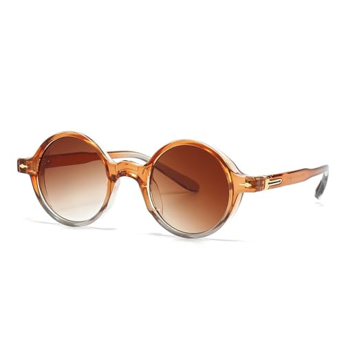 Modische kleine runde Sonnenbrille für Frauen, Retro-Trend-Punk-Sonnenbrille für Männer, Outdoor-Schutzbrille, UV400-Sonnenbrille, C10 von MUTYNE