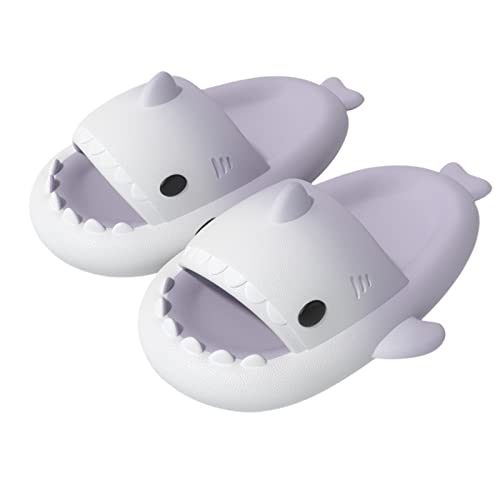 MUYOGRT Cloud Shark Slides, Shark Slippers Hai Schuhe Hausschuhe Damen Herren Sommer Cozy Slides Hai Lustig Indoor Outdoor Badelatchen Badeschuhe von MUYOGRT