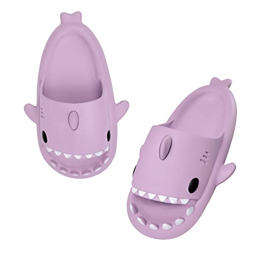 MUYOGRT Hai Hausschuhe Herren Damen, Cozy Shark Slides Slippers Haifisch Schlappen Rutschfest Cloud Slippers Shark Badeschlappen Unisex Cute Indoor Outdoor Sommer Wolken Schlappen von MUYOGRT