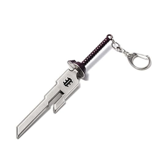 MXZHTSEC Anime Jujutsu Kaisen Schlüsselanhänger Nanami Kento Fushiguro Toji Waffe Modell Anhänger Schlüsselanhänger für Männer Schmuck (steel color) von MXZHTSEC