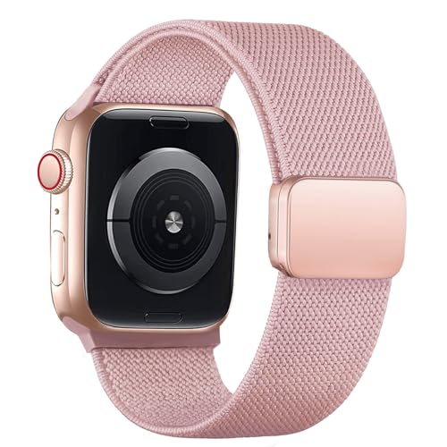 Sportarmband für Apple Watch, 38 mm/40 mm/41 mm, magnetische Schnalle, Nylonband für Apple Watch Serie 9, Armband 8, 7, 6, 5, 4, 3, SE2 SE, dehnbar, verstellbar, iWatch-Armband für Damen und Herren, von MYAPULUA