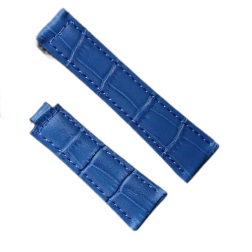 MYOBU Lederarmband, 20 mm, Uhrenzubehör, Damenarmband, Lederarmband, Herrengröße, passend für Rolex-Armbänder, Without, Kristallglas, Achat von MYOBU