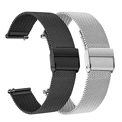 MYOBU Uhrenarmband aus Metall, Edelstahl, Armband, Smartwatch, für Xiaomi Fit für Huami Armbänder, Mehrfarbig, 22mm von MYOBU