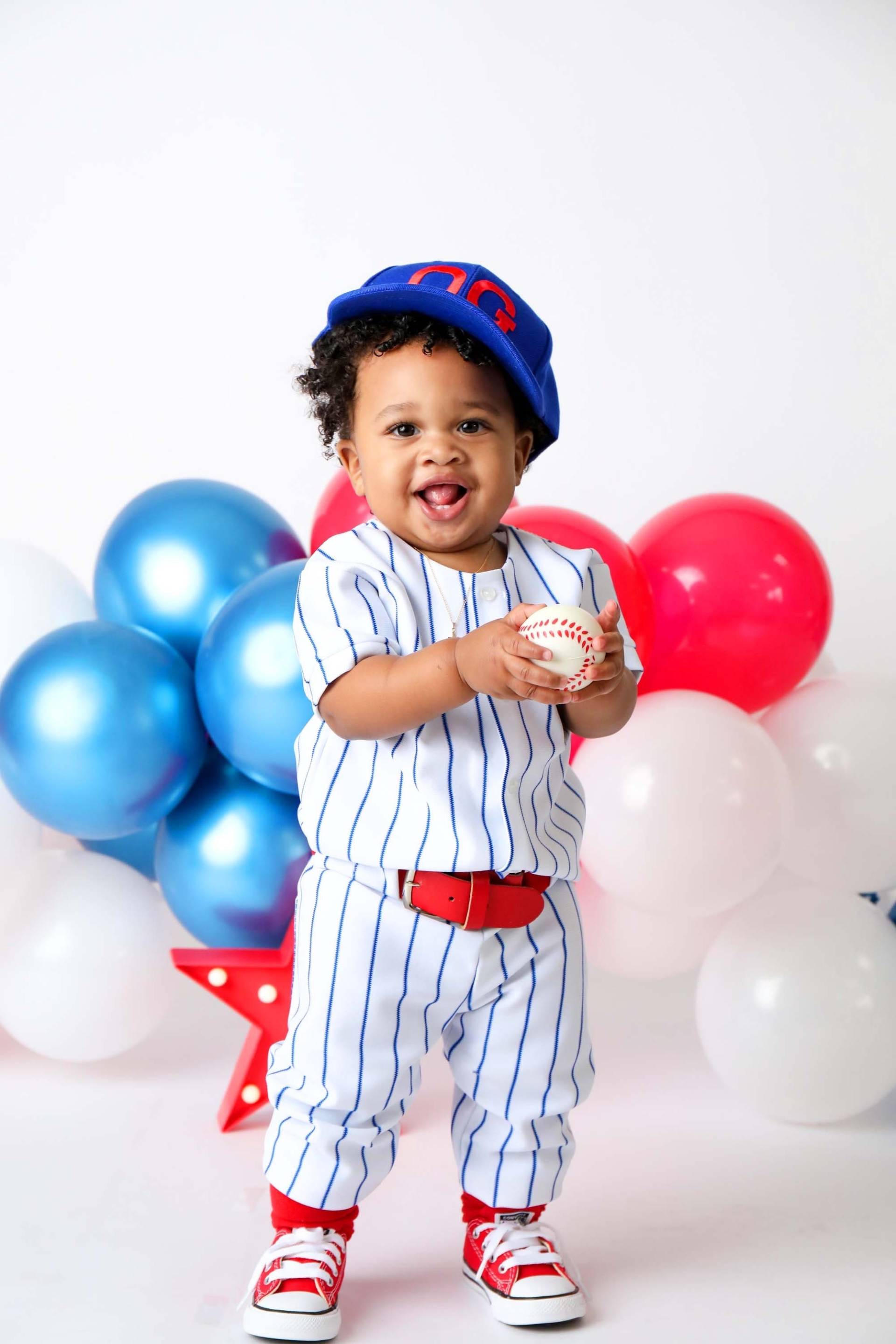 Jungen Baseball Uniform Geburtstag Royal Nadelstreifen Hose & Jersey Enthält Nur Anzahl Ask B4 Sie Kaufen Bestimmtes Datum Oder Anpassung von MYSWEETCHICKAPEA