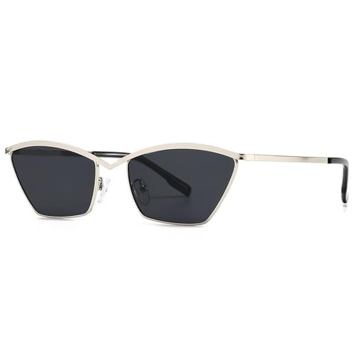 MYSXSWHL UnisexKlassischCat EyeDamenVintage Metallrahmen Sonnenbrille Brillen, Silber, Sonnenbrillen MYSXSWHL UnisexKlassischCat EyeDamenVintage Metallrahmen Sonnenbrille Brillen, Silber, Sonnenbrillen von MYSXSWHL