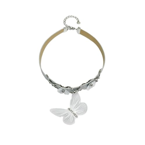 MYYCYCV Halskette Anhänger Magnolienperle Quaste Halskette, süßes cooles Mädchen, täglich vielseitiges Halsband, leichter Luxus Luxus Schmuck Geschenk von MYYCYCV