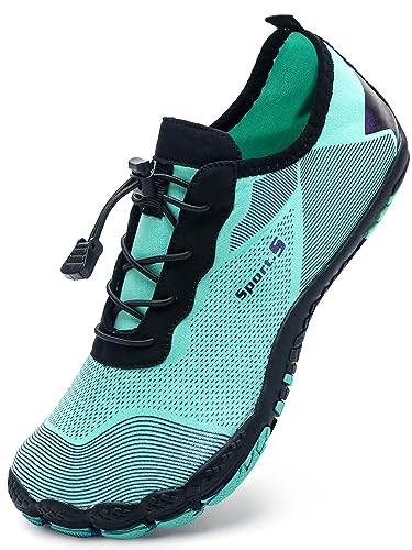 Mabove Herren Damen Barfussschuhe Badeschuhe Strandschuhe Schwimmschuhe Wasserschuhe Aquaschuhe für Wassersport Outdoor Fitnessschuhe Trekking(Blau 1924,45 EU) von Mabove