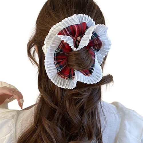 Elegante Haargummis für Frauen, großes Haarband, elastisches Haargummi, französische Haargummis, Pferdeschwanz-Halter, groß, elastisch, Haargummi von Mabta