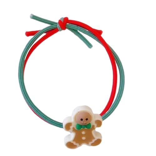 Weihnachts-Haargummis für Damen und Kinder, elastische Baby-Haargummis, keine Beschädigung, Pferdeschwanz-Halter, Kleinkinder, Haarschmuck für Mädchen im Alter von 4–8 Jahren von Mabta