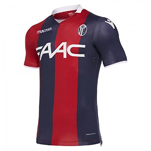 Macron OfficialBologna Fußball Heim Trikot T-Shirt 2017 18 Herren - M von Macron