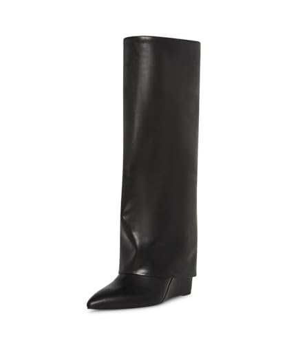 Madden Girl Damen Evannder Mode-Stiefel, Schwarz Paris, 37 EU Weit von Madden Girl