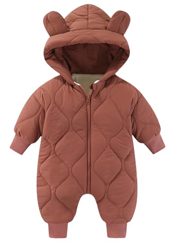 Maeau Baby Strampler Winter Baumwolle Schneeanzug mit Kapuze Overall Jungen Mädchen Schlafstrampler Reißverschluss Romper Outwear Bodysuit 3-6 Monate Maeau Baby Strampler Winter Baumwolle Schneeanzug mit Kapuze Overall Jungen Mädchen Schlafstrampler Reißverschluss Romper Outwear Bodysuit 3-6 Monate von Maeau