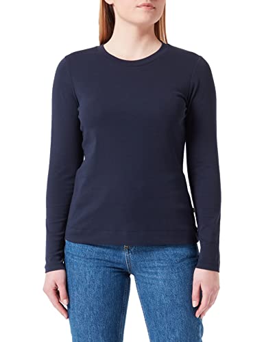 Maerz Damen Basic Baumwolle Longsleeve 1 Arm, Navy, 40 EU von Maerz