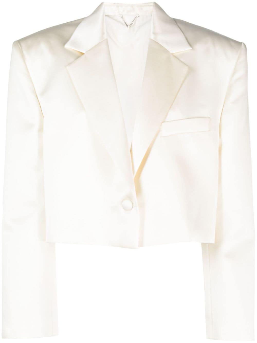 Magda Butrym Einreihiger Cropped-Blazer - Nude von Magda Butrym