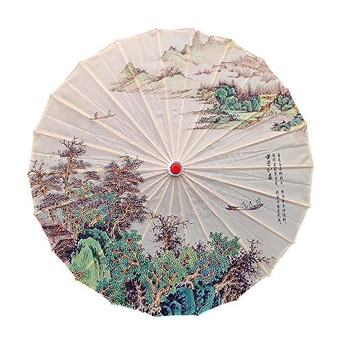 MagiDeal Regenschirm Aus Geöltem Papier Im Chinesischen Stil, Kunst, Klassischer Tanz Regenschirm, Dekorativer Antiker Tanz Regenschirm für Veranstaltungen, Do, Stil A von MagiDeal