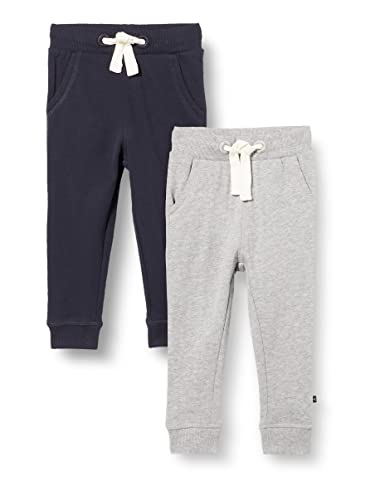 MAGIC KIDS WEAR Jogginghose Kinder und Babies aus Baumwolle, 2er Pack Dark Navy/Grau (778), 92 von MAGIC KIDS WEAR