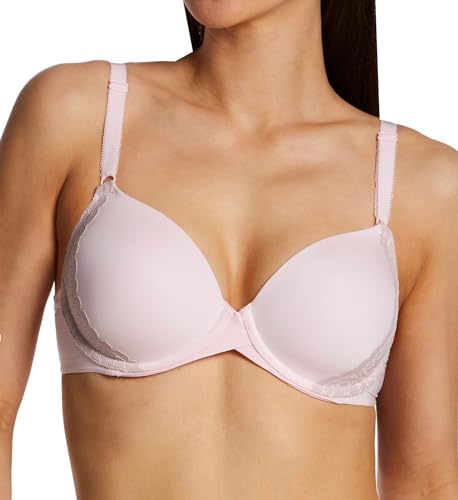 Maidenform Damen Underwire, One Fab Fit Demi T-Shirt Bra, Convertible Bras for Women BH, Undurchsichtige, Ballerina Slipper/Gloss, 80A von Maidenform