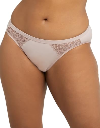 Maidenform Damen Periodenslip mit Spitze leichte Blutung Baumwolle saugefähige Menstruationsunterwäsche Slips, Evening Blush, M von Maidenform