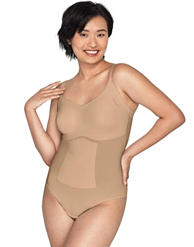 Maidenform Damen Power Players​ Thong Bodysuit Dms083 Shapewear Ganzkrper-Body, beige, X-Large von Maidenform