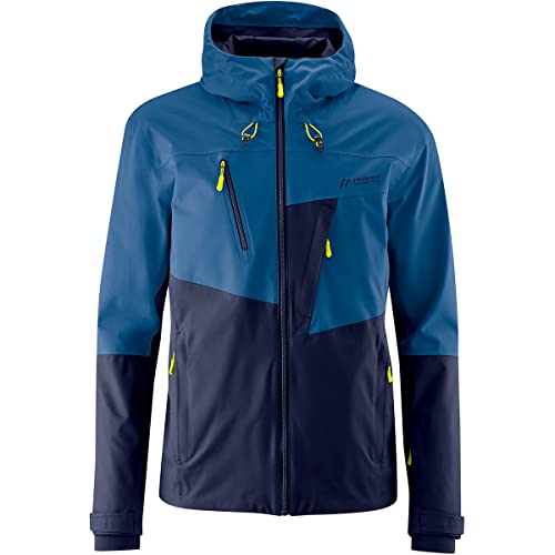 Maier Sports M Narvik Colorblock - Wasserdichte atmungsaktive Herren Hardshell Tourenjacke, Größe 50 - Farbe Mary Poppin von Maier Sports