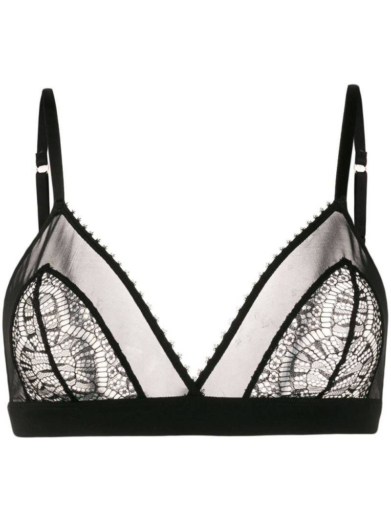 Maison Close Triangel-BH aus Spitze - Schwarz von Maison Close