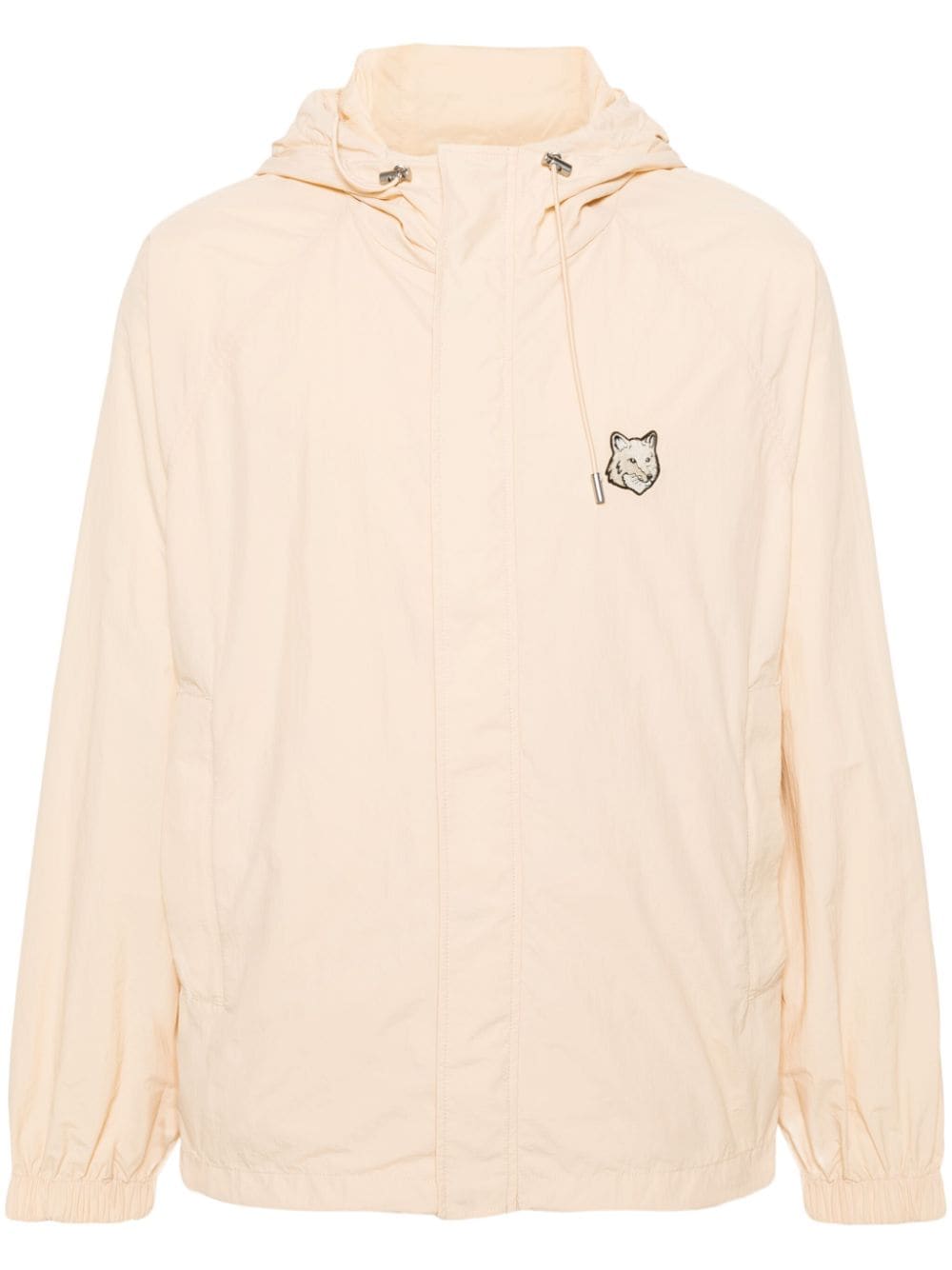 Maison Kitsuné Chillax Fox Windbreaker mit Kapuze - Nude von Maison Kitsuné