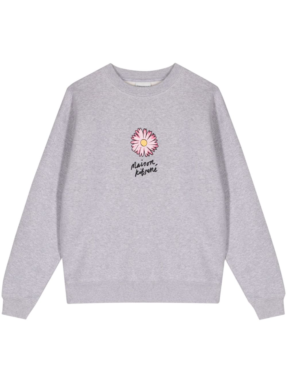 Maison Kitsuné Floating Flower Sweatshirt - Grau von Maison Kitsuné