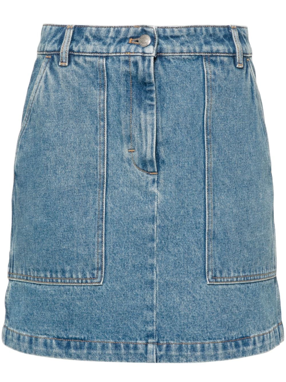 Maison Kitsuné Kurzer Jeansrock - Blau von Maison Kitsuné