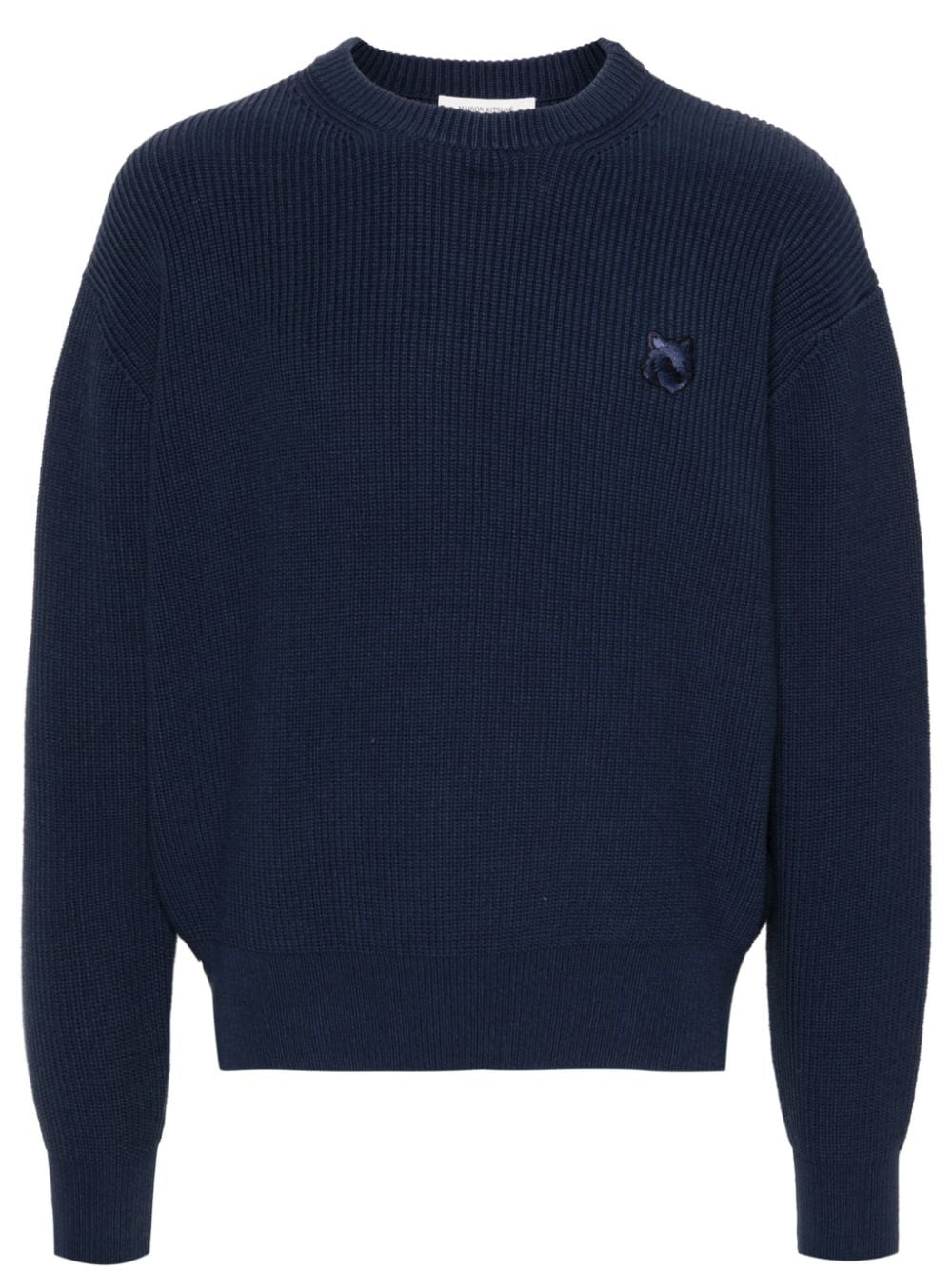 Maison Kitsuné Pullover mit Logo-Stickerei - Blau von Maison Kitsuné