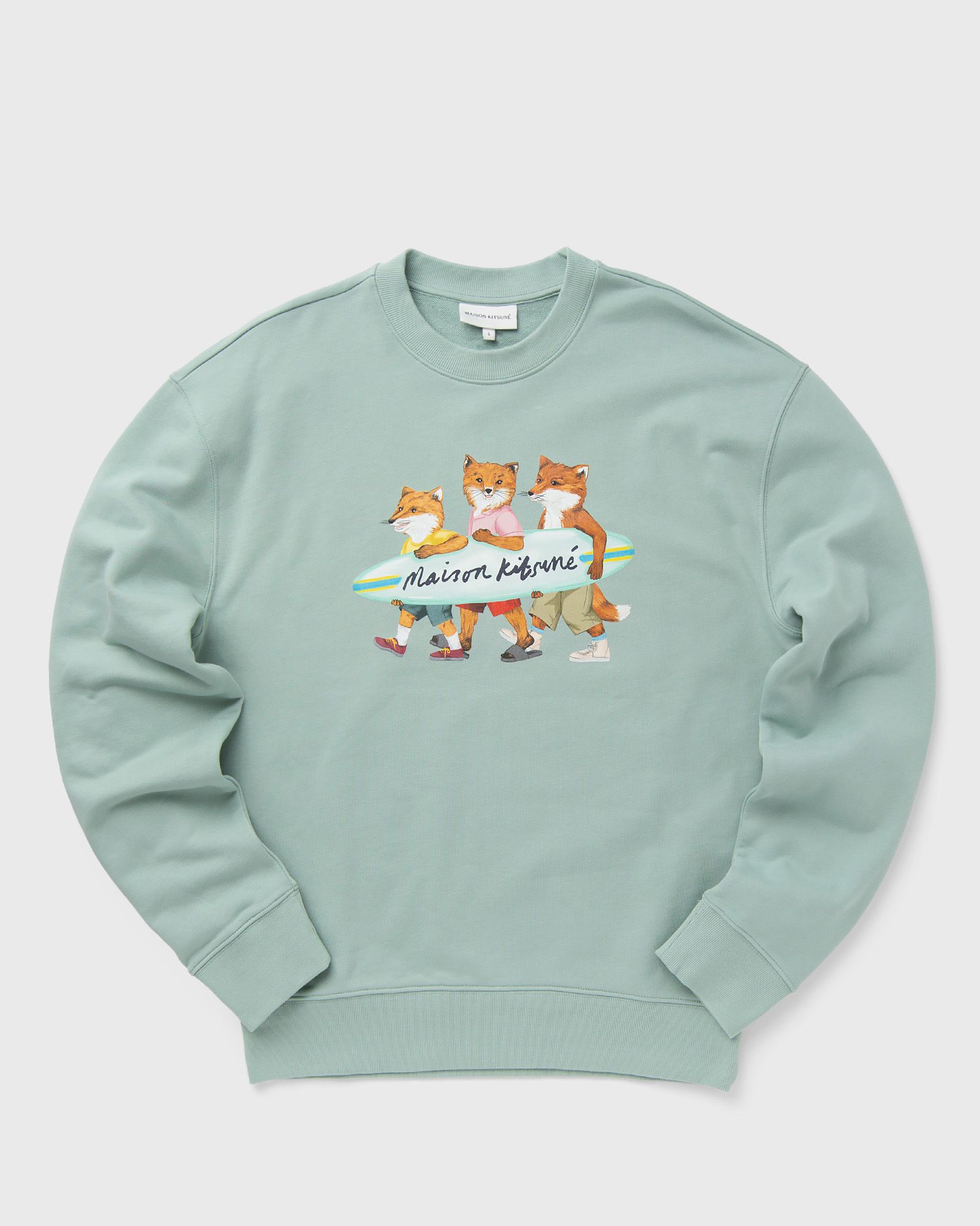 Maison Kitsune SURFING FOXES COMFORT SWEATSHIRT men Sweatshirts blue in Größe:L von Maison Kitsune