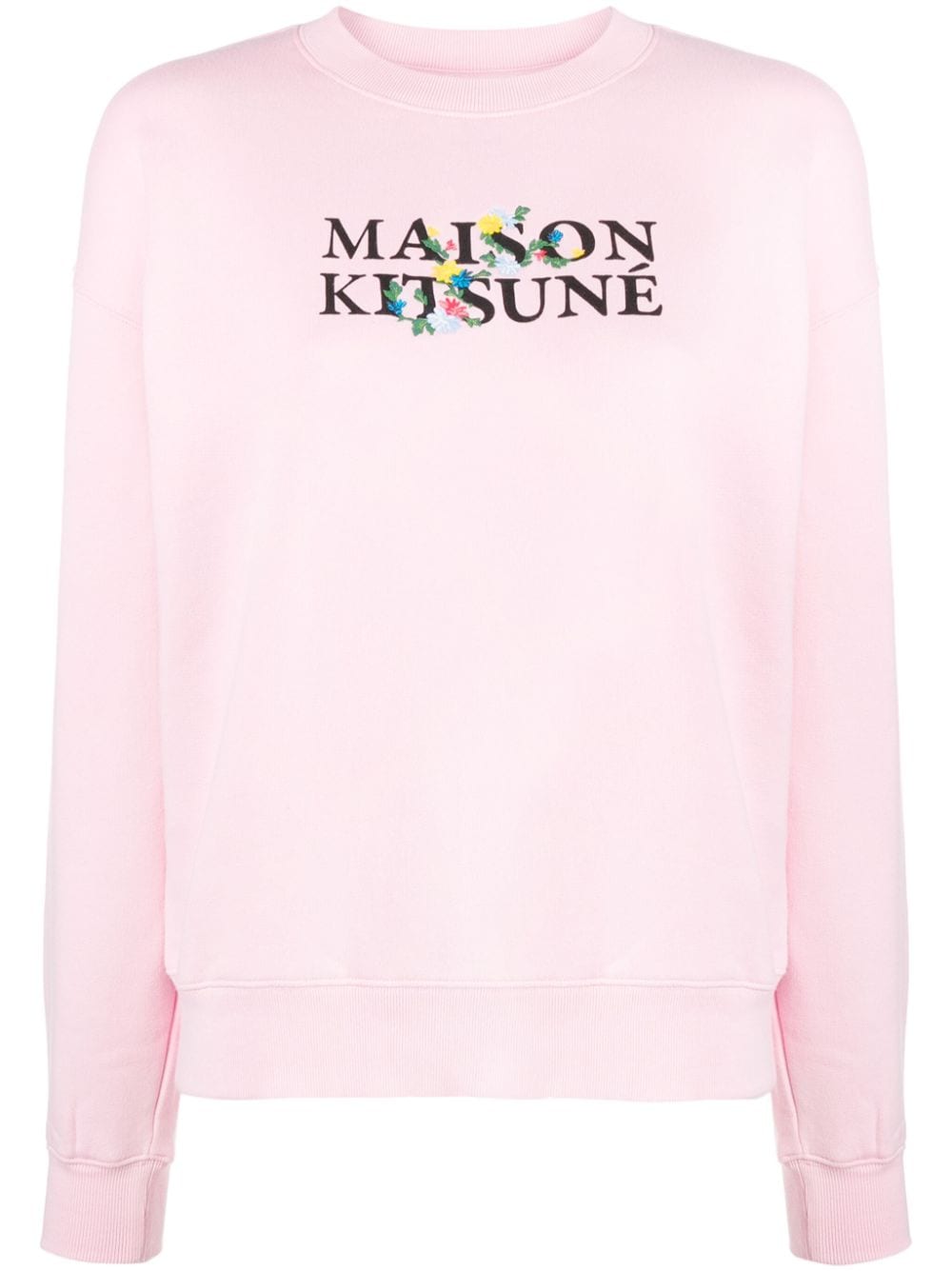 Maison Kitsuné Sweatshirt mit Logo-Print - Rosa von Maison Kitsuné