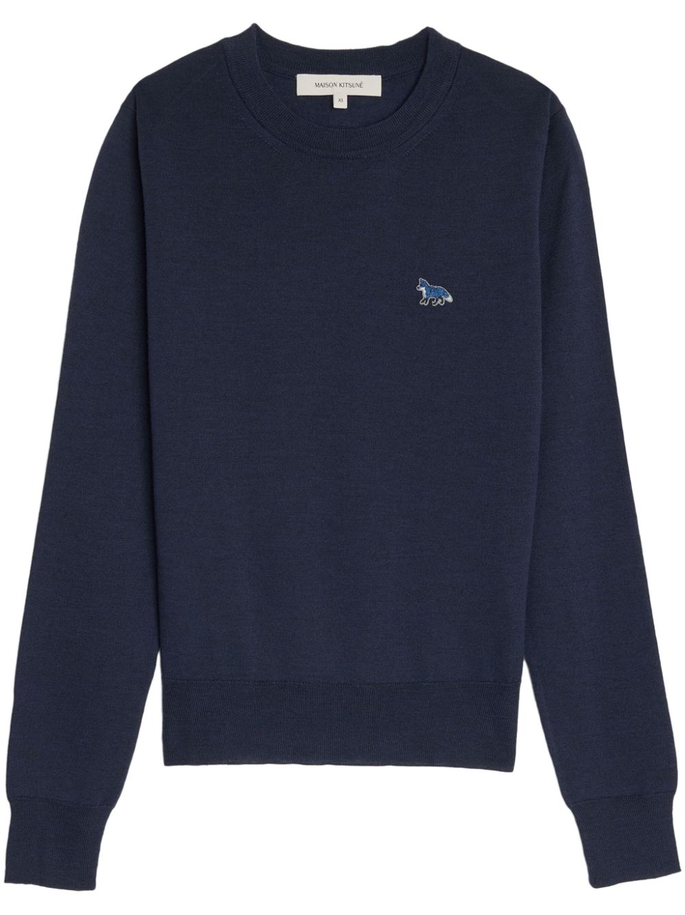 Maison Kitsuné W Baby Fox Pullover - Blau von Maison Kitsuné