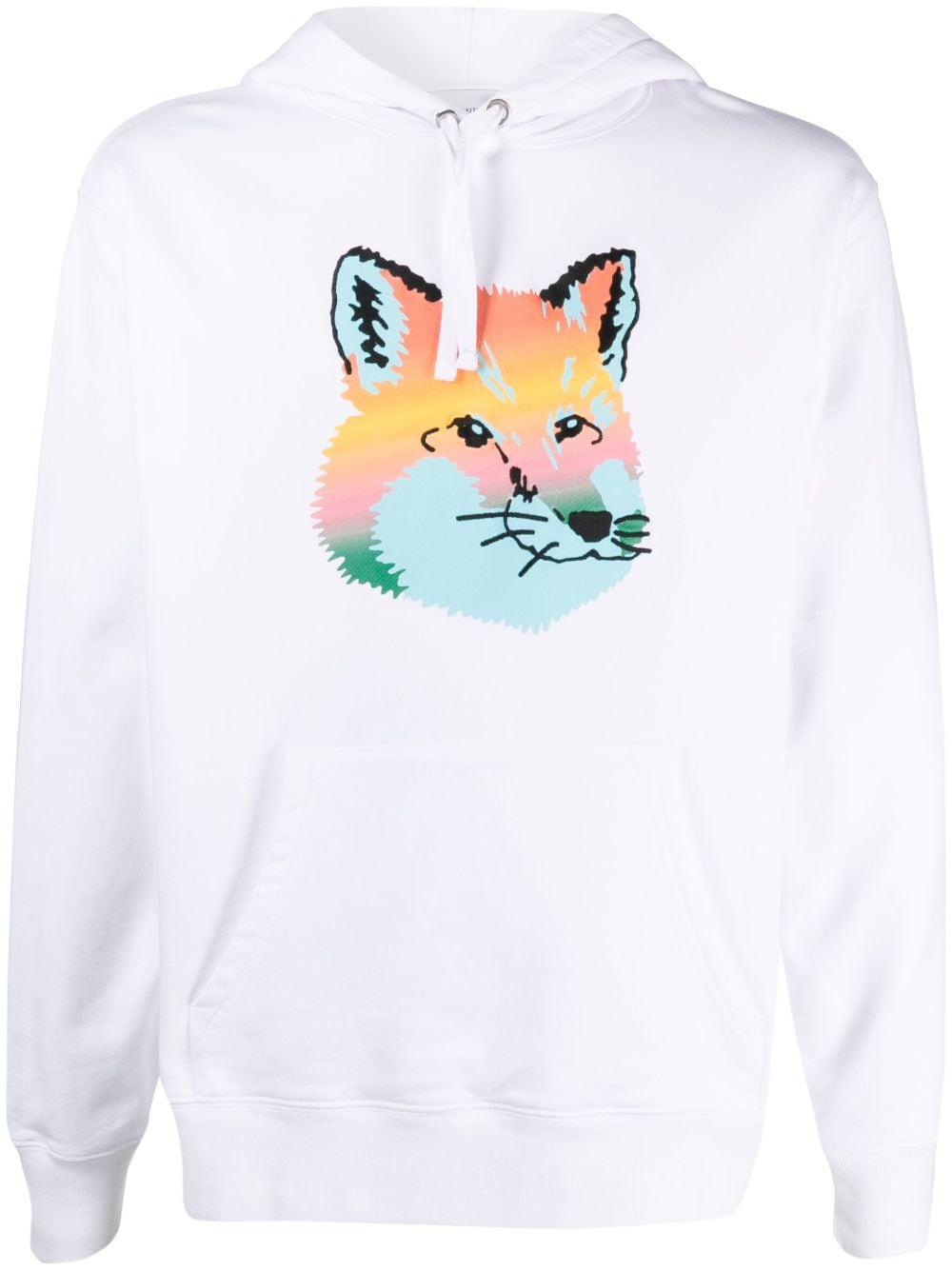 Maison Kitsuné Hoodie mit Fuchs-Print - Weiß von Maison Kitsuné