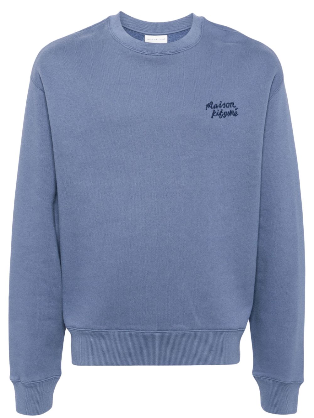 Maison Kitsuné Sweatshirt mit Logo-Stickerei - Blau von Maison Kitsuné