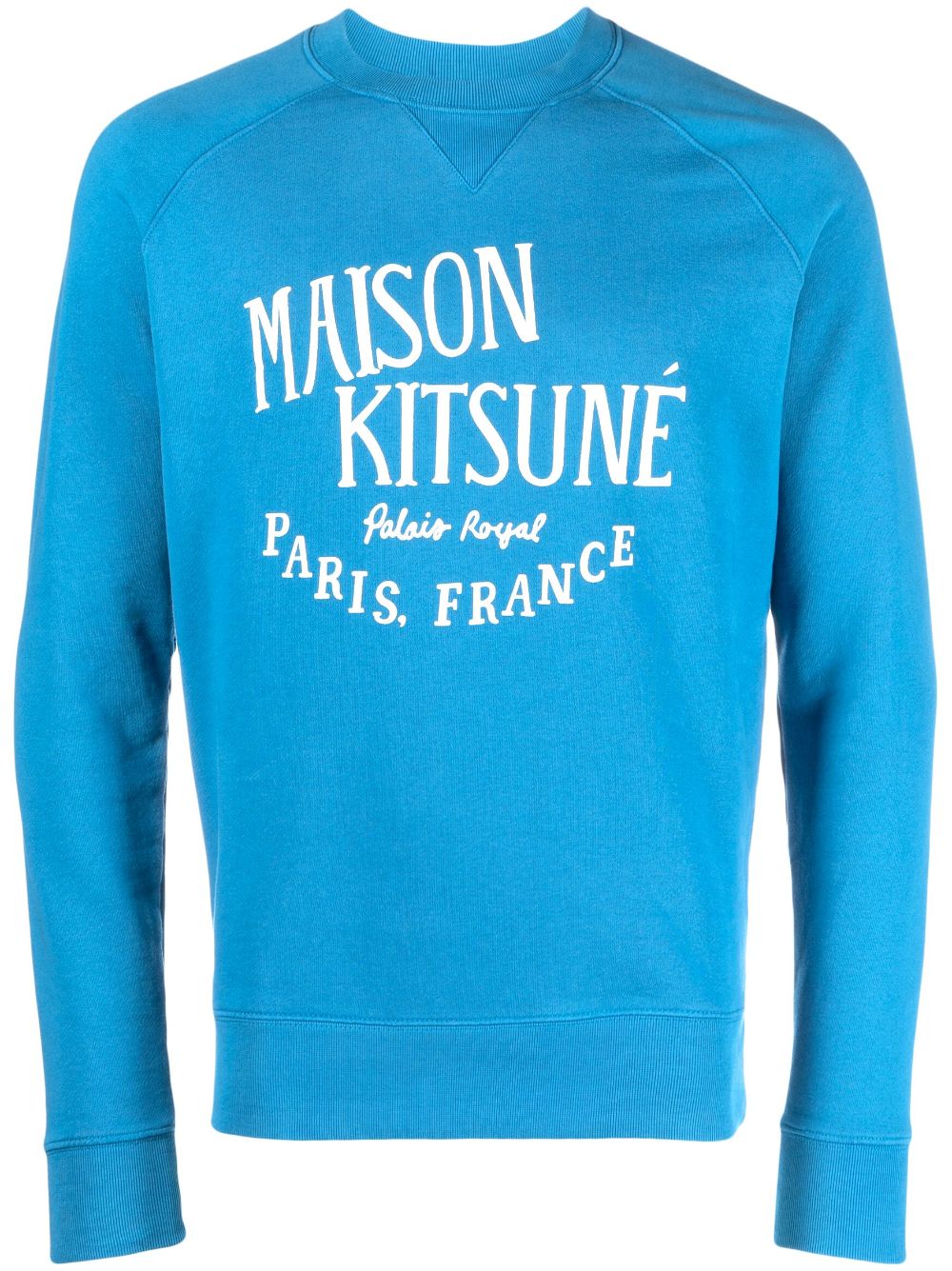 Maison Kitsuné Sweatshirt mit Logo-Print - Blau von Maison Kitsuné