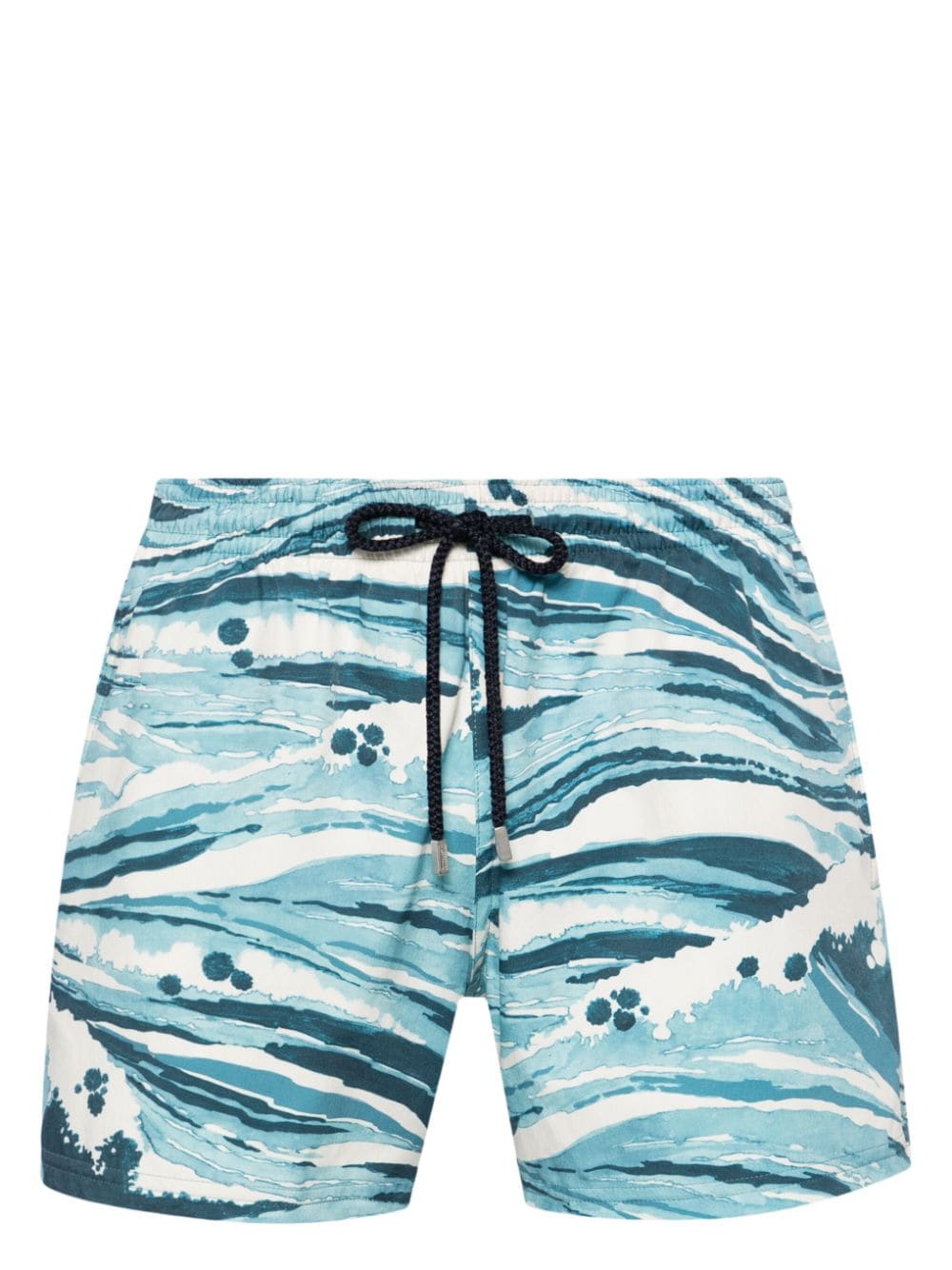 Maison Kitsuné x Vilebrequin Moorise Badeshorts - Blau von Maison Kitsuné