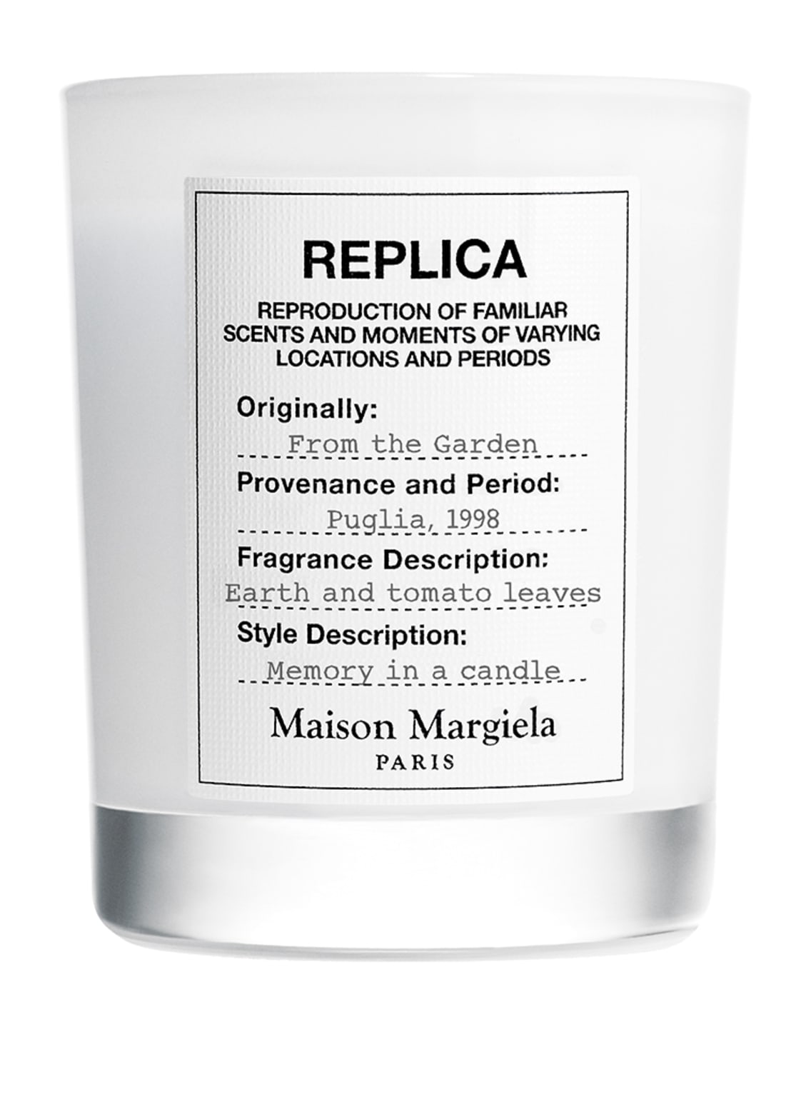 Maison Margiela Fragrances Replica From The Garden Duftkerze 165 g Maison Margiela Fragrances Replica From The Garden Duftkerze 165 g von Maison Margiela Fragrances