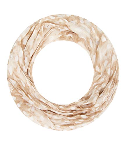 Majea Loop - Punkte, beige Schals Tücher Loop Schlauchschal Rundschal Scarf, weiches Material, gute Qualität Damen Artikel-Nr.440255 von Majea