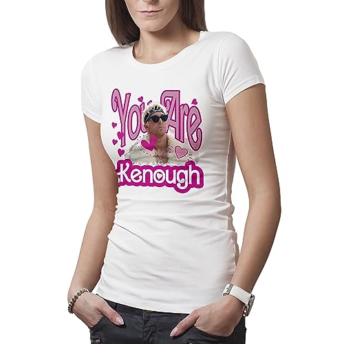 You Are Kenough Damen Weißes T-Shirt Size L von Makdi