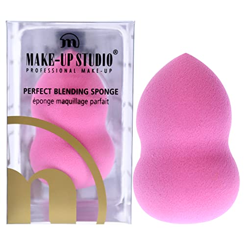 Make Up Studio Amsterdam Perfect Blending Sponge - Zum Auftragen und Verblenden von Foundation und Concealer - Leicht zu haltende Form - Hilft Ihnen, schnell Teint Perfektion zu erreichen - Rosa - 1 von Make-Up Studio