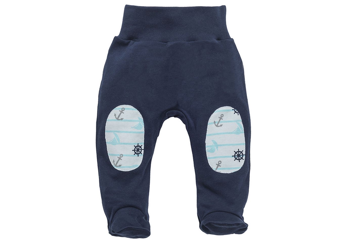 Makoma Stoffhose Baby Hose mit Fuß Strampelhose Junge & Mädchen Sailor (1-tlg) 100% Baumwolle von Makoma