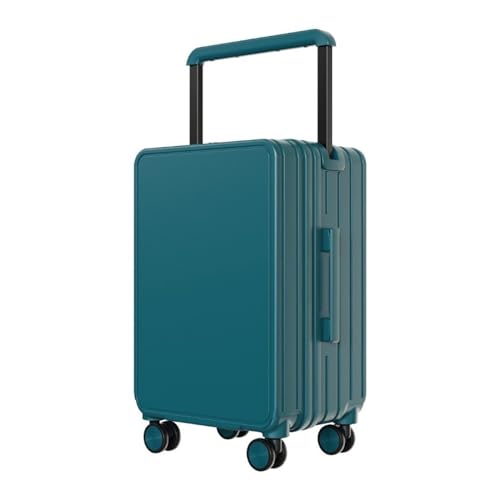 MalUan 20 "22" 24 "26 Zoll Neues Gepäck Damen Großraum-Trolleys Herren Business-Boardingboxen Rollkoffer (Color : Peacock Green, Size : 22") von MalUan