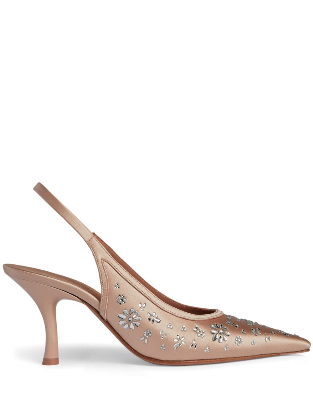 Malone Souliers Cameron Pumps mit Kristallen 70mm - Nude von Malone Souliers