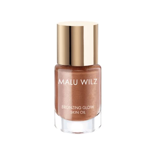 Malu Wilz Bronzing Glow Skin Oil 15ml - Bronzer Hautöl mit schimmerndem Finish, Skin Care Öl für den Urlaubs Style, Verleiht der Haut einen sonnengeküssten Look von Malu Wilz